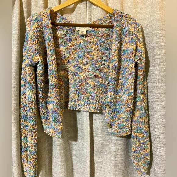 Jessica Simpson Rainbow Knit Cardigan - Picture 1 of 6